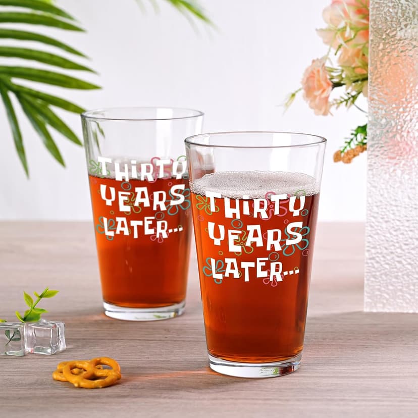 Futtumy 30th Birthday Gifts for Men, 15 OZ Thirty Years Later Beer Glass, 30 Year Old Birthday Gifts for Men Him Dad Father Husband Brother Boyfriend Uncle Women Wife, Gift for 30th Birthday Christmas B0FKSSHCCV