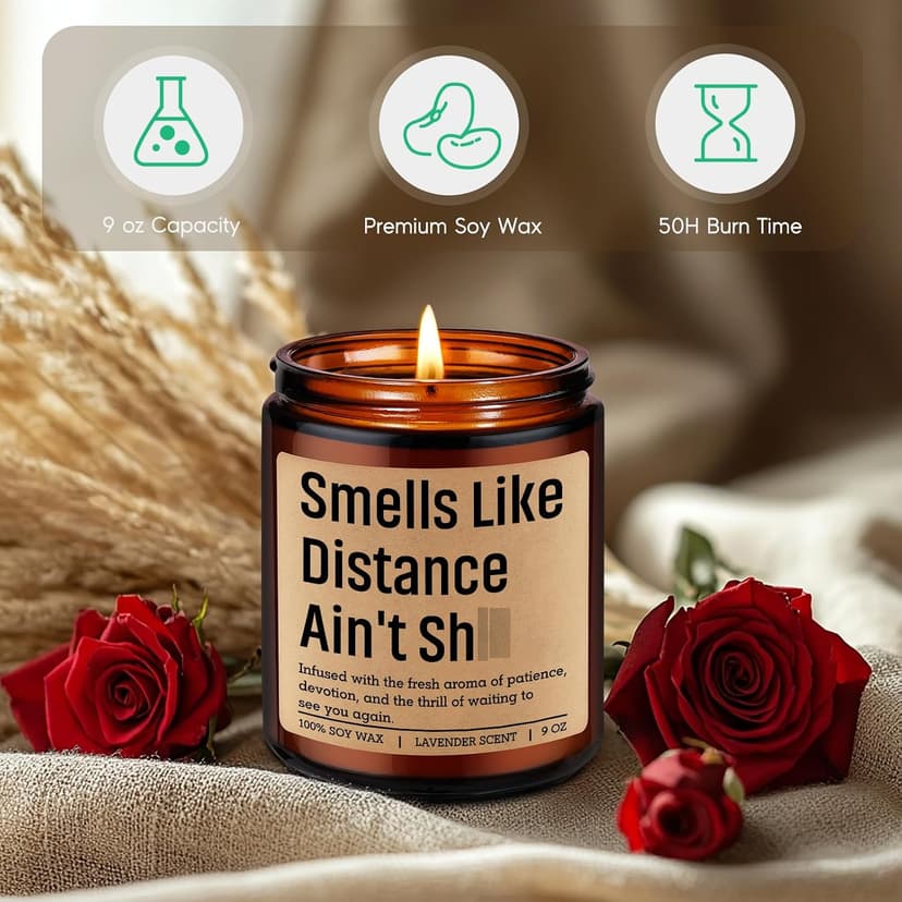 Gifts for Long Distance Boyfriend, Girlfriend, Christmas, Birthday, Miss You, Long Distance Friendship Gifts for Best Friend GSPY Candle, Long Distance Relationship Gifts for Him, Her, BF, GF, Couples B0G48L3KMF