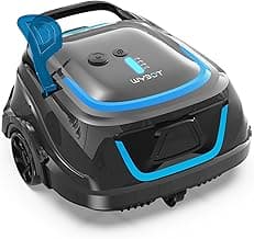 WYBOT A1 Robotic Pool Cleaner – Dual-Layer Filtration, Strong Suction, 130-Min Runtime, Cordless Pool Vacuum for Above-Ground & Flat Pools up to 1,100 Sq. Ft., 4 Cleaning Modes (Darkgrey)