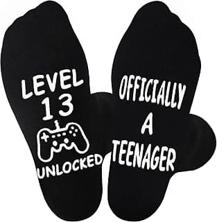 Jeasona Gaming Birthday Socks for Teen Boys Gifts for 13 14 15 16 17 18 Year Old Boy Teenage B09Q91XQMC