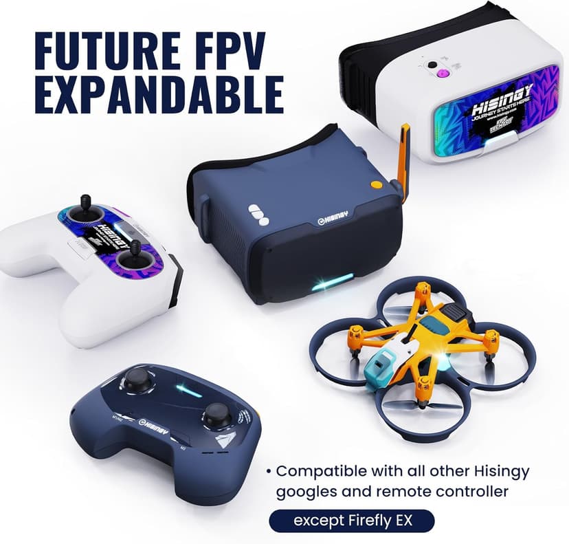 HISINGY Firefly FPV Done Kit,FPV Drone for Kids and Beginners,Micro Drone with Camera, APP Control, Altitude Hold, Video Record and Download,Kids Toys for Boys and Girls, Gift Toys for Birthdays