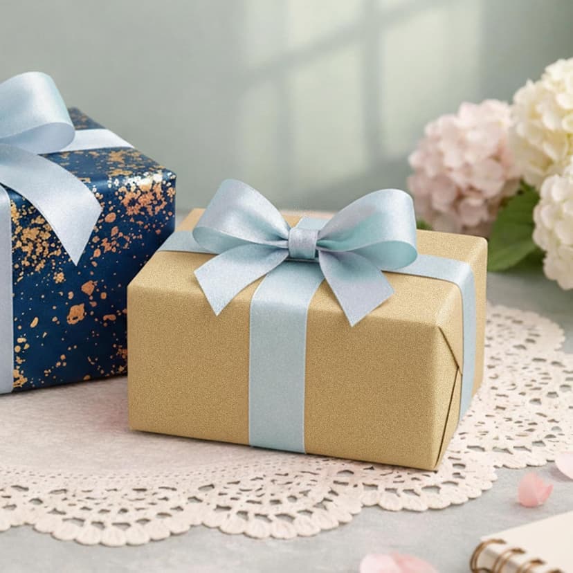 MAYPLUSS Navy Blue Wrapping Paper Roll, Reversible Gold gift Wrap with 3D Snowflake for Mens Boys Birthday Gift Wrap Graduation Fathers Day Anniversary Engagement 17 Inch x 16.5 Feet B0GHYHRJNY