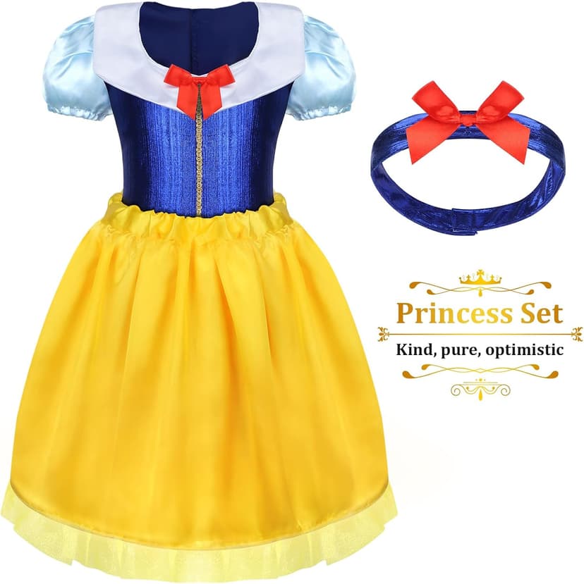 LIMIROLER Princess Dress Up Clothes for Little Girl Role Play Costume Gift Set Princess Dress Up Toys for Toddler Girls B0DF2V6NHW