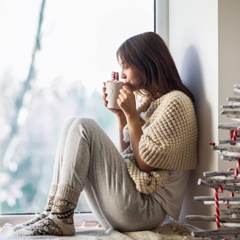 Double Donut Coffee Flavored Hot Chocolate Packets Variety Pack, 9 Count Includes Classic, Chocolate Raspberry, Salted Caramel, Peppermint, Eggnog & Gingerbread