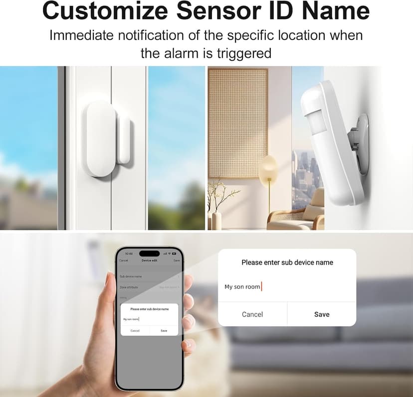 Wireless Alarm System for Home Security,24 Pcs Home Alarm System Wireless DIY Kit,WiFi+GSM/4G with Instant App Alerts NO MonthlyFees,SOS Button,App & Remote Control,Work with Alexa,for Apartment