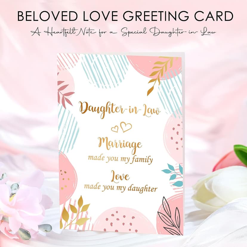 Saineron Daughter in Law Gifts from Mother in Law Future Daughter-in-Law Birthday Gifts Thoughtful Wedding Day, Anniversary, Happy Birthday Gift Includes Canvas Tote Bag, 16oz Glass Cup B0FSSGJ5CL
