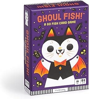 Mudpuppy Ghoul Fish! – Ghoul Version of Classic Kids Go Fish Card Game with Cute Illustrations of Ghoulish Cats for Children Ages 4 and Up, 2-4 Players