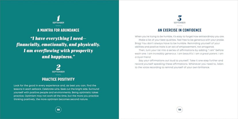 A Year of Positive Thinking: Daily Inspiration, Wisdom, and Courage, A Guide to Transforming Your Mindset (A Year of Daily Reflections)