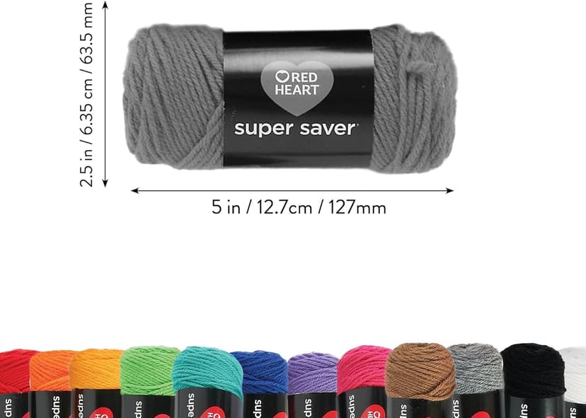 Red Heart Super Saver Super Yarn Craft Kit for Crochet & Knitting & Amigurumi Projects