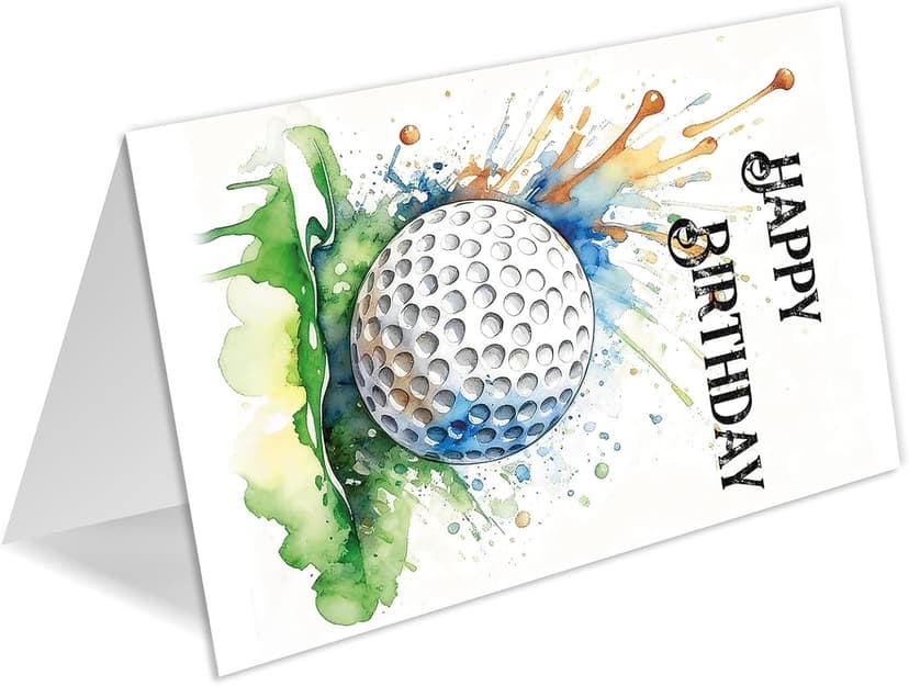 Funny Golf Birthday Card for Men Women, Happy Birthday Gift for Golfer, Golf Birthday Card Gifts for Dad Husband Boyfriend Brother Friend