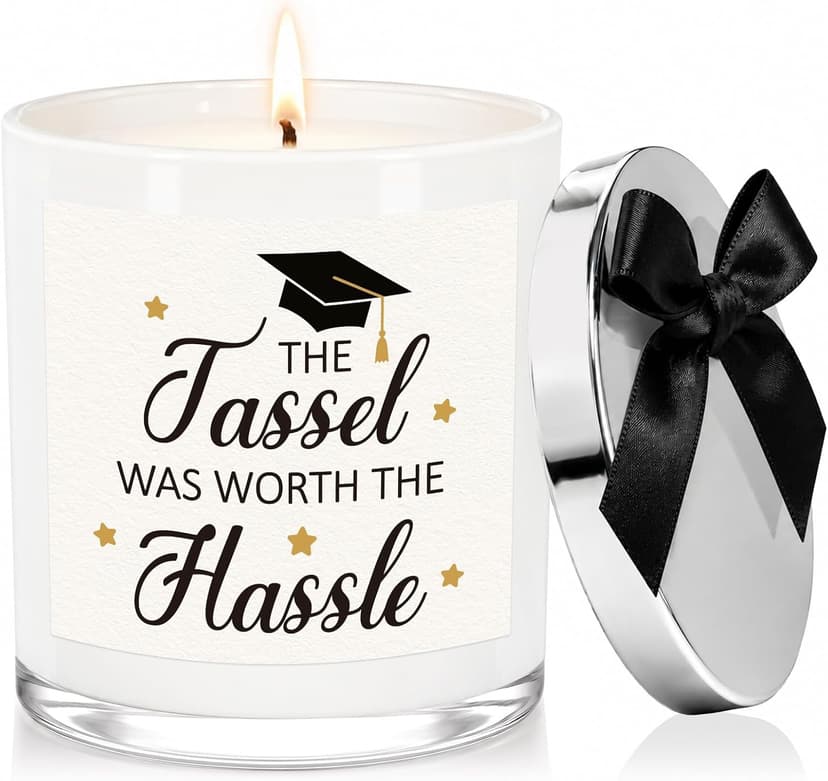 Graduation Gifts for Graduates Daughter Son Friends, College/High School/Masters Degree Graduation Gift, Up to 60Hr Burn Time Graduation Gift for Her Him, Grad Candle, 10oz Lavender Scented Candle B0H7JRB68V