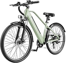 Electric Bikes for Adults, 26"/27.5" E Bikes for Adults with 1200W Peak Motor, 28 MPH, 50+ Miles Range Electric Bicycle, E Mountain Bike with 480WH Removable Battery, UL Certified