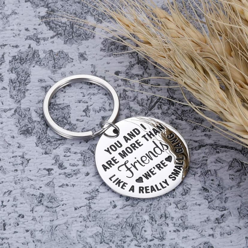 Funny Best Friends Christmas Gifts Ideas for Women Friendship Keychain Gift for BFF Best Friend Birthday Valentines Gifts for Women Men Coworker Teenage Girls Boys Sisters Brother Her Key Ring Sister