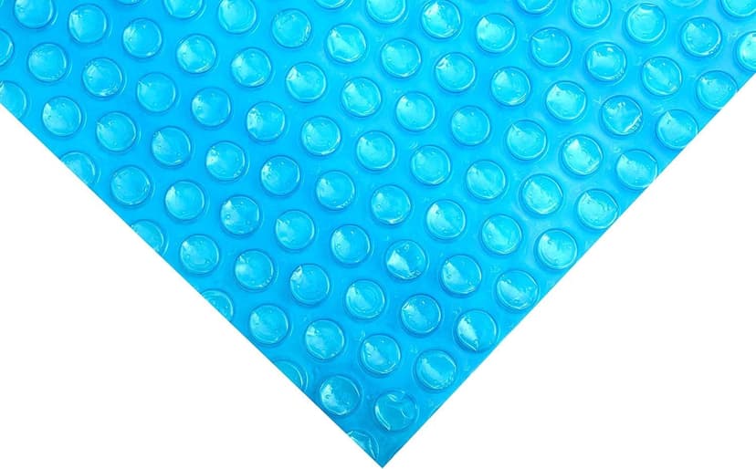 SunHeater Pool Solar Blanket - Heavy Duty Rectangular Thermal Cover with Bubbles - Heat Transfer Solar Pool Heater for In-Ground Swimming Pools - Durable 12 Mil Thick Polyethylene - 16' x 32' Feet