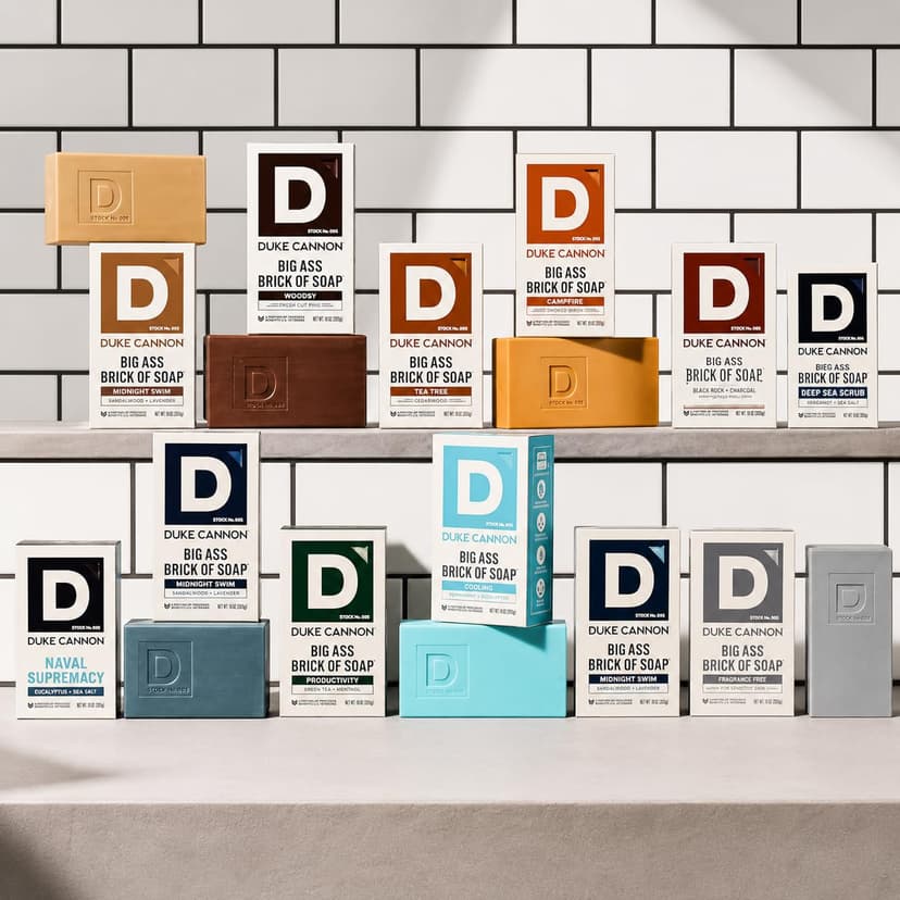 Duke Cannon Supply Co. Extra Large Bar Soap - Men's Natural Bar Soap With A Masculine Scent - Big American Bourbon Scented - All Skin Types - Hydrating Big Brick of Soap - Bourbon,10 oz B0DVMHBV8Q