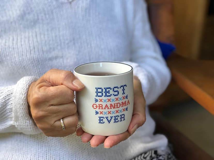 Triple Gifffted Worlds Best Grandparents Coffee Mugs for Grandma and Grandpa Gifts Ideas From Grandkids, Grandchildren, New First Time Grandparent Announcement Christmas Valentines Day, Ceramic 380ml