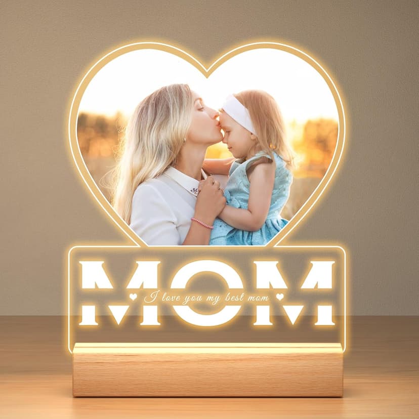 Personalized Picture Frame, Mom Picture Frame, Personalized Birthday Gifts for Mom Custom Picture Frames, Personalized Gifts for Mom from Daughter and Son B0D84JSBMS