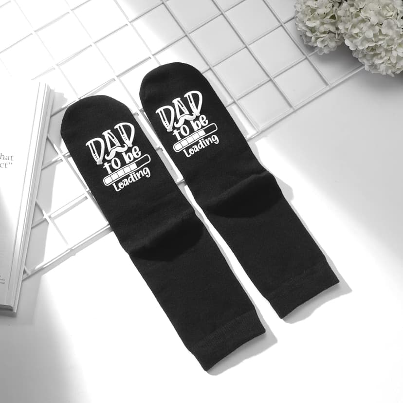 Funny Father Grandpa Daddy Father's Day Bad Pun Humor socks,Dad to Be, Loading. Please Wait - Funny socks for New Fathers