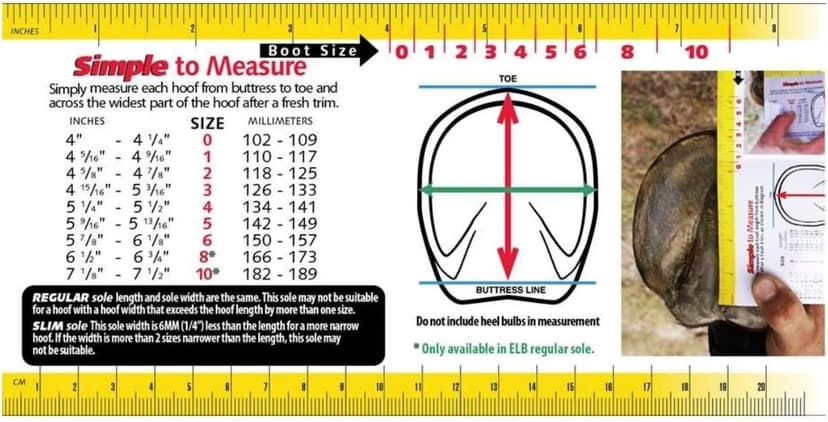 Cavallo Simple Hoof Boot for Horses, Size 3, Black