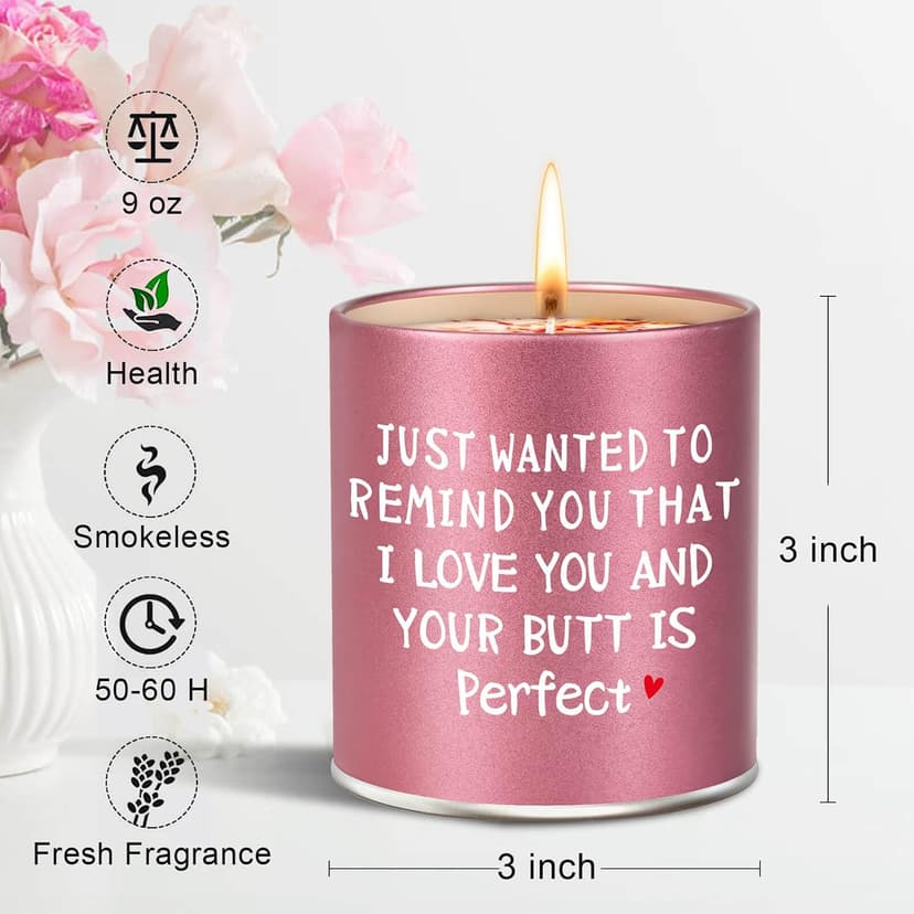 Valentines Galentines Day Gifts for Her Girlfriend Wife Women Friend Sisters Romantic Naughty Christmas Valentines Mothers Day Anniversary Friendship Birthday Funny ldeas Scented Candle
