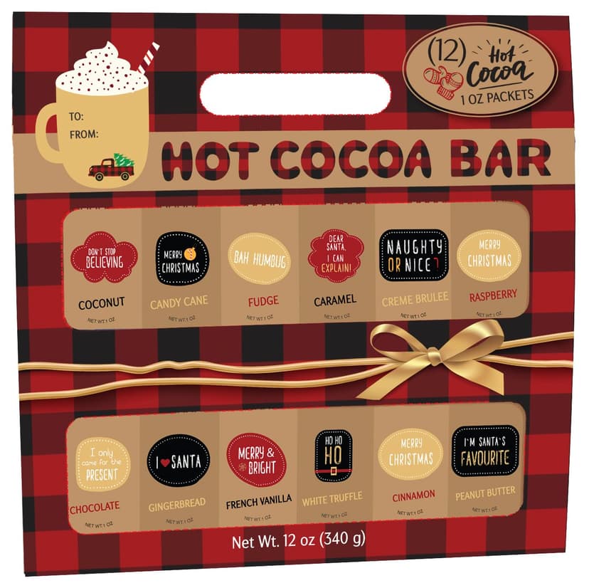 Holiday Hot Cocoa 12 Pack Cocoa Sampler Gift