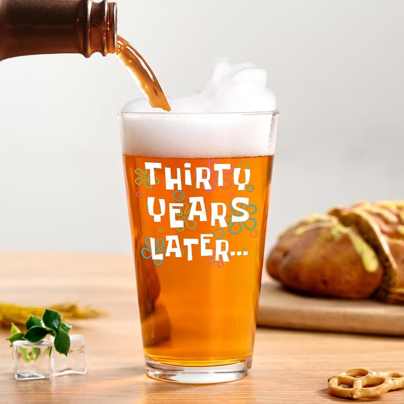 Futtumy 30th Birthday Gifts for Men, 15 OZ Thirty Years Later Beer Glass, 30 Year Old Birthday Gifts for Men Him Dad Father Husband Brother Boyfriend Uncle Women Wife, Gift for 30th Birthday Christmas B0FKSSHCCV