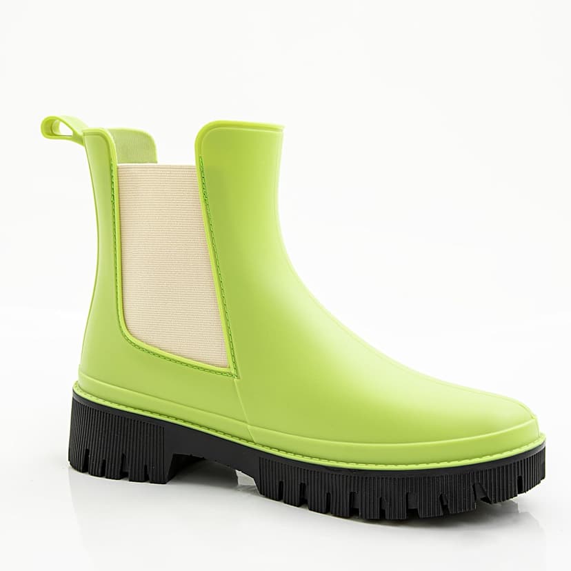 Fubotao Women's Short Rain Boots Waterproof Chelsea Rain Boots For Ladies