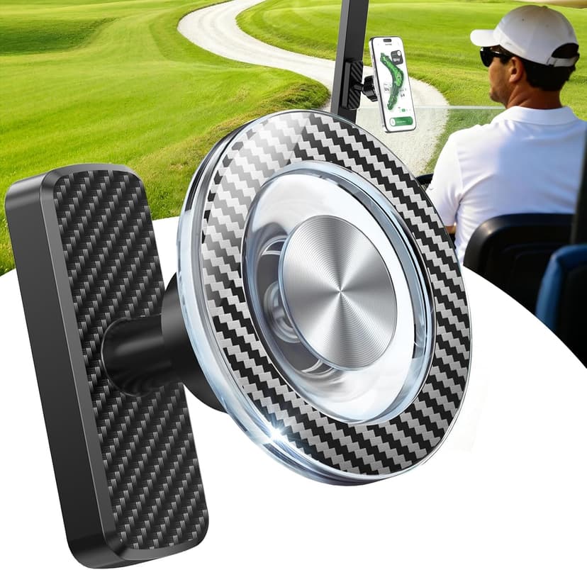 Stocking Stuffers Gifts for Men Dad Him, Magnetic Golf Cart Phone Holder, 360° Rotation Golf Accessories for Mens Gifts, Mens Stocking Stuffers 2025, White Elephant Gifts for Grandpa Papa Husband