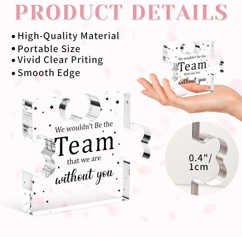 Employee Appreciation Gifts, Boss Day Farewell Retirement Appreciation Gifts for Boss Lady Staff Leader Manager Office Decor Funnli Bosses Day Gifts for Women, Boss Gifts for Women Men Acrylic Plaque B0CYZXF2FN