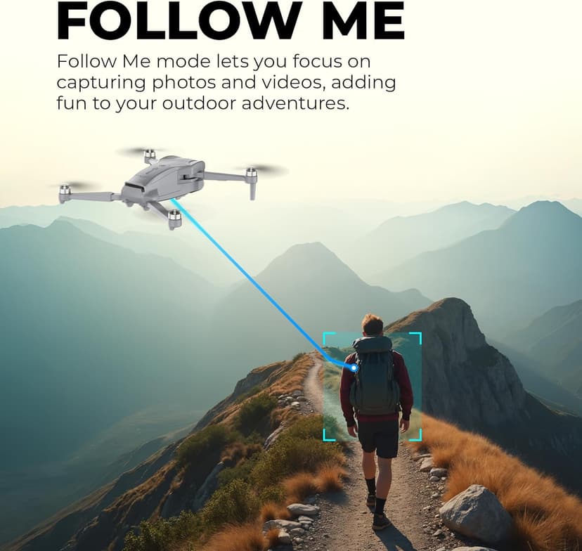 Contixo F23 GPS Drone With Camera, 46 Min Flight Time, 4.5" Screen Remote, Follow Me, Waypoints, 5GHz FPV Transmission, Return to Home, Hand Gestures, Orbit Mode Foldable Drones For Teens & Adults