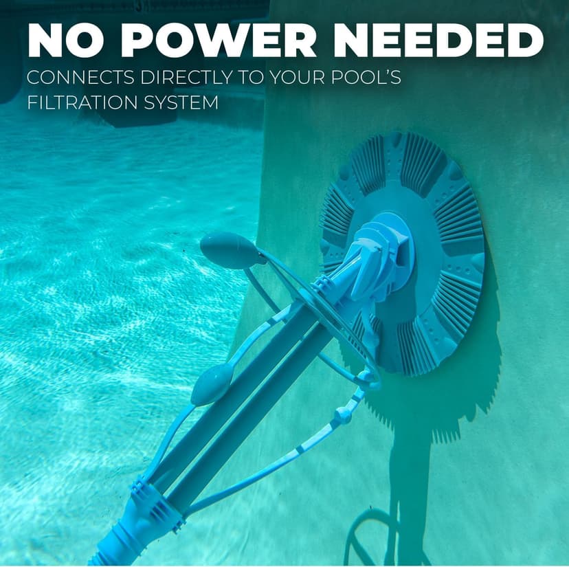 XtremepowerUS Premium Automatic Pool Cleaner Vacuum-Generic Pool Cleaner Sweep High Flow In-Ground Pool with Hose Set