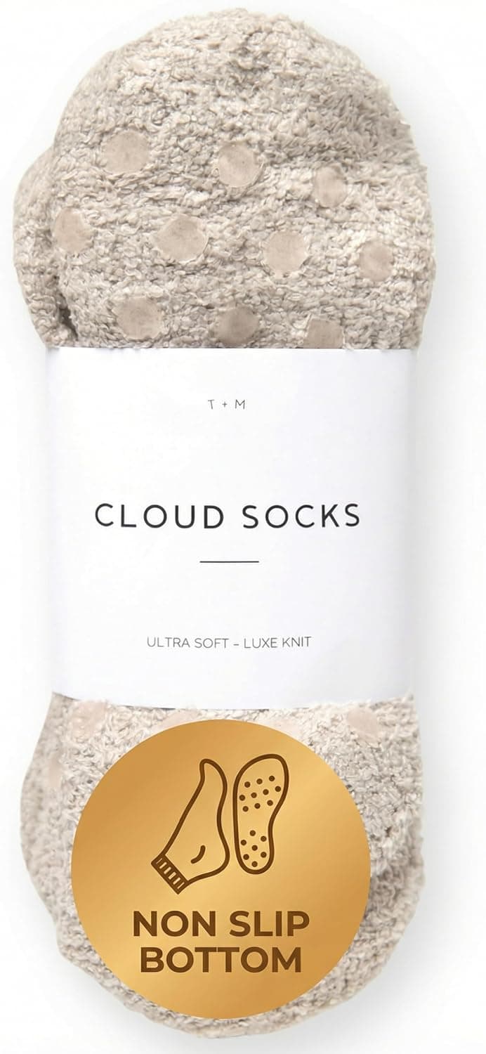 Plush, Breathable Soft Slipper Socks for Women - Comfy Sleep Socks for Self Care, Birthday Gifts Unboxme Gifts Warm & Cozy Ultra-Luxe Cloud Fuzzy Socks, Gifts for Women B0D99Y1VF2