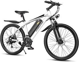 Electric Bike for Adults, 1000W Peak Ebike, 50Miles 21.7MPH Electric Mountain Bike, 26" Adult Electric Bicycle with 48V Removable Battery, Fenders,7 Speed, Front Suspension, UL 2849 Certified