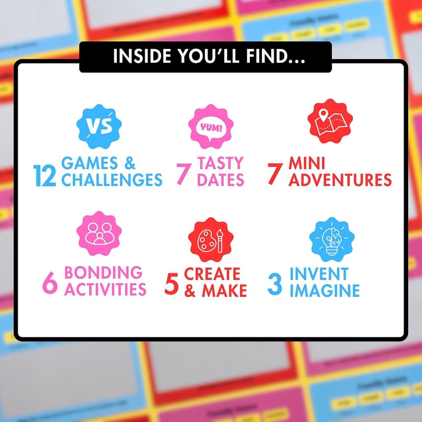 Family Dates 40 Scratch Off Cards – Fun Activities & Date Night Ideas for Kids and Parents – Adventure Card Game for Families – Unique Gift for Family Nights, Holidays, or Birthdays