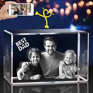 3D Crystal Photo, Christmas Personalized Gift,Customized Gifts for Wife, Women, Him, Her, Dad and Mom. Custom Picture Gifts for Christmas, Father's Day, Birthday, Wedding, Anniversary, Memorial, Picture Gift for Pet Lovers.