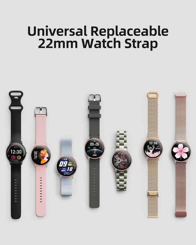 Parsonver Smart Watch for Men Women(Answer/Make Calls), HD Screen Fitness Tracker IP68 Waterproof 100+ Sport Modes, Heart Rate Sleep Monitor, Pedometer, Smartwatch for Android Phones/iPhone Compatible