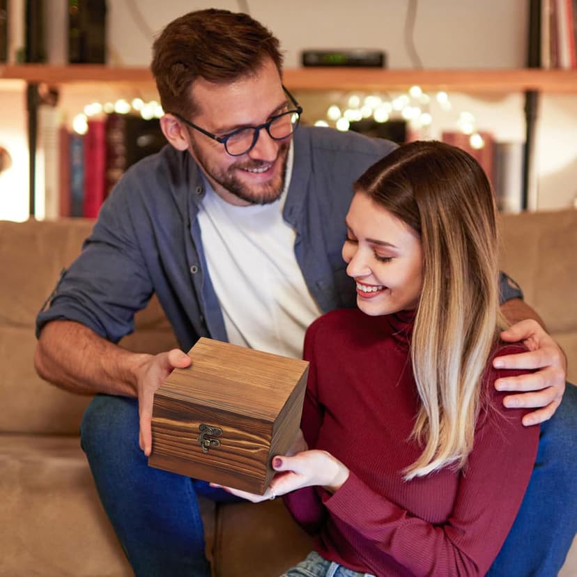 Whiskey Stones Gift Set - Bourbon Stones Gift for Men - 4 Granite Chilling Whiskey Rocks - Whiskey Glass and Stones Set - Drinking Gifts for Men Dad Husband Birthday Father's Day Groomsmen Gifts