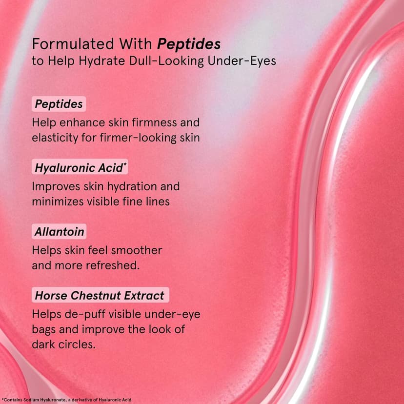 grace & stella Award Winning Under Eye Mask - Christmas Gifts for Teens, Self Care Gifts for Women, Reduce Dark Circles, Puffy Eyes, Undereye Bags, Wrinkles, Under Eye Patches - Vegan (24 Pairs, Pink)