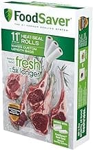 FoodSaver Custom Fit Vacuum Sealer Bags, Airtight Food Storage and Sous Vide Rolls, BPA-Free, 11 x 16' (Pack of 3)