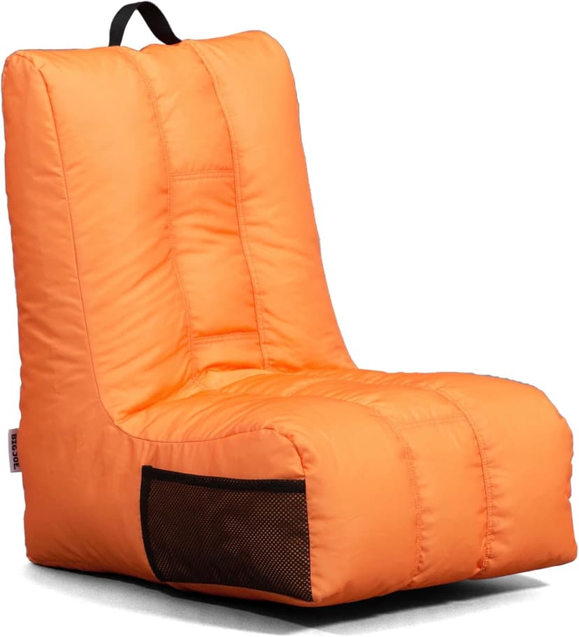 Big Joe Video Lounger Bean Bag Chair, Tangerine Smartmax, 2 feet