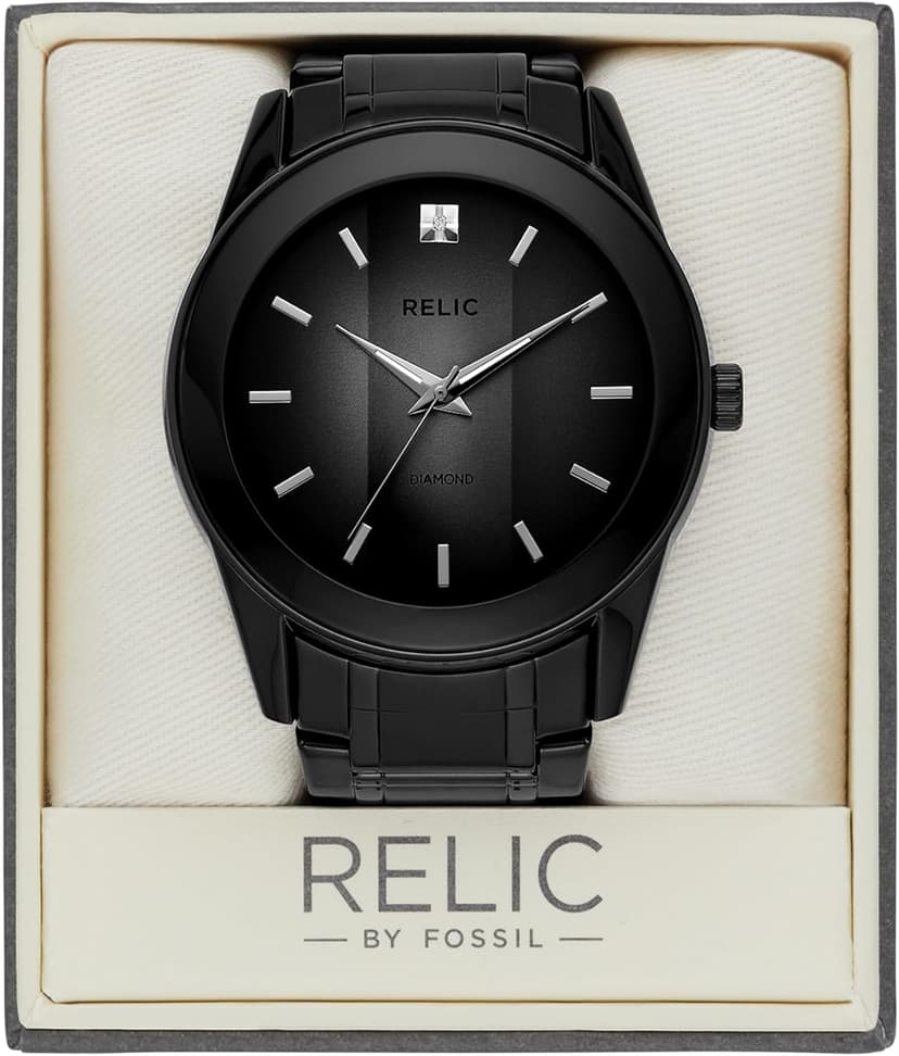 RELIC by Fossil Men's Rylan Stainless Steel and Diamond Accent Watch