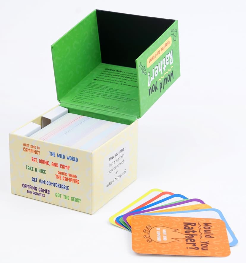 Would You Rather? Campfire Card Game: Hilarious Questions for Camping Fun and Outdoor Adventures B0G8XNNYVC
