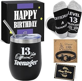 13 Year Old Boy Birthday Gift Ideas, Unique Funny Birthday Gift Set for 13th Teenage Boys, Thirteen Year Old Gifts ideas for Boys Son Grandson Nephew Friend