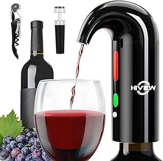 Electric Wine Aerator,Wine dispenser,Aeration and Decanter Wine Pourer,Red White Wine Accessories,Wine Gifts -Black