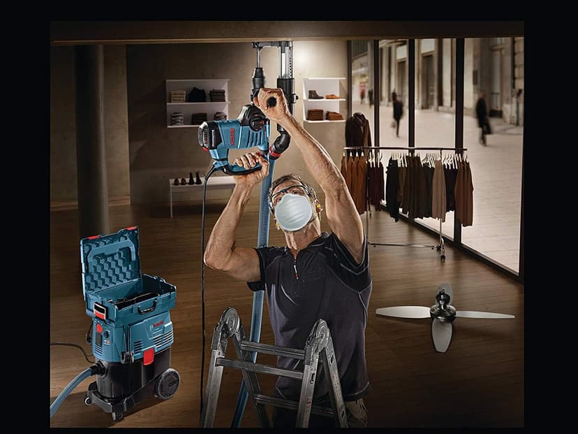 BOSCH VAC090AH Portable 9 Gallon Dust Extractor with Auto Filter Clean and HEPA Filter