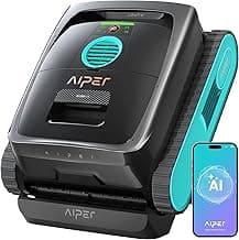 AIPER Scuba V3 AI Vision Cordless Robotic Pool Cleaner, Include Wireless Charging Dock, Smart Waterline Parking & Featherlight Design, Micromesh Multi-Layer Filtration, Blue