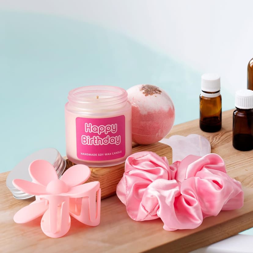 Birthday Gifts For Women, Teen Girl, Her, Happy Birthday Gift Box For Girl, Women, Sister, Daughter, Friends, Cute Daisy Aesthetic Glass Cups Gift Set 7pcs