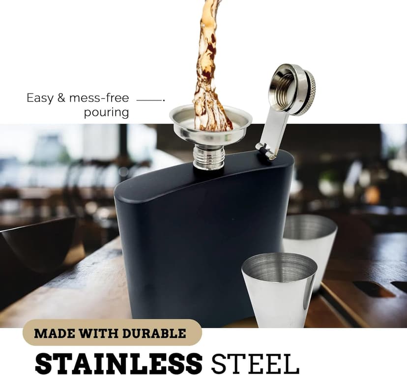 Groom Gifts from Bride on Wedding Day, Gifts for Groom to be, Fiance Gifts for Him, Bride and Groom Flask, Groom Gift, Groom Engagement, Wedding Gift for Husband, Future Husband Gifts, Hip Flask (GB)