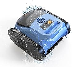 (2025 Upgrade) Pool Vacuum for Inground Pools, Robotic Pool Cleaner, Wall Climbing Pool Cleaner, Cleans Pool Floors, Drain & Walls & Waterline, Cleaning Up to 2100 Sq.ft, 180 Min