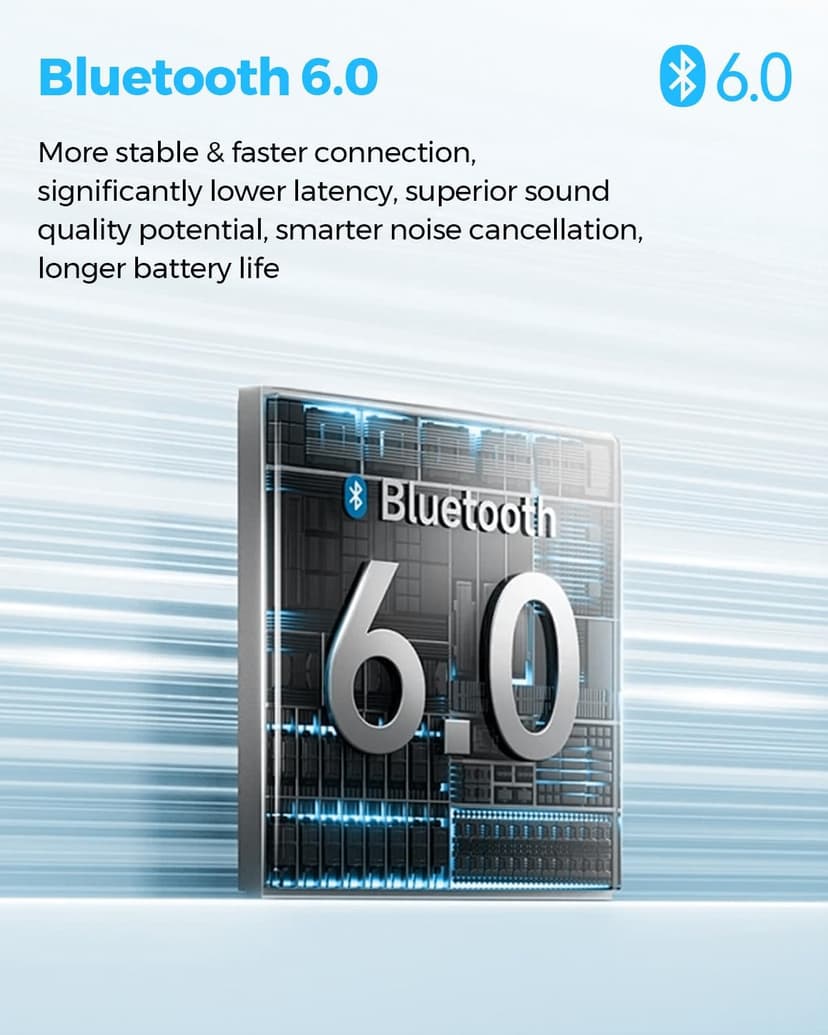 SOUNDPEATS C30 Hybrid ANC Earbuds with LDAC Hi-Res Audio, 52H Playtime -52dB Adaptive Noise Cancelling Wireless Earbuds, 6-Mic Clear Call, 12mm Driver, Bluetooth 6.0, Multi-Point, IP54 for Work/Travel